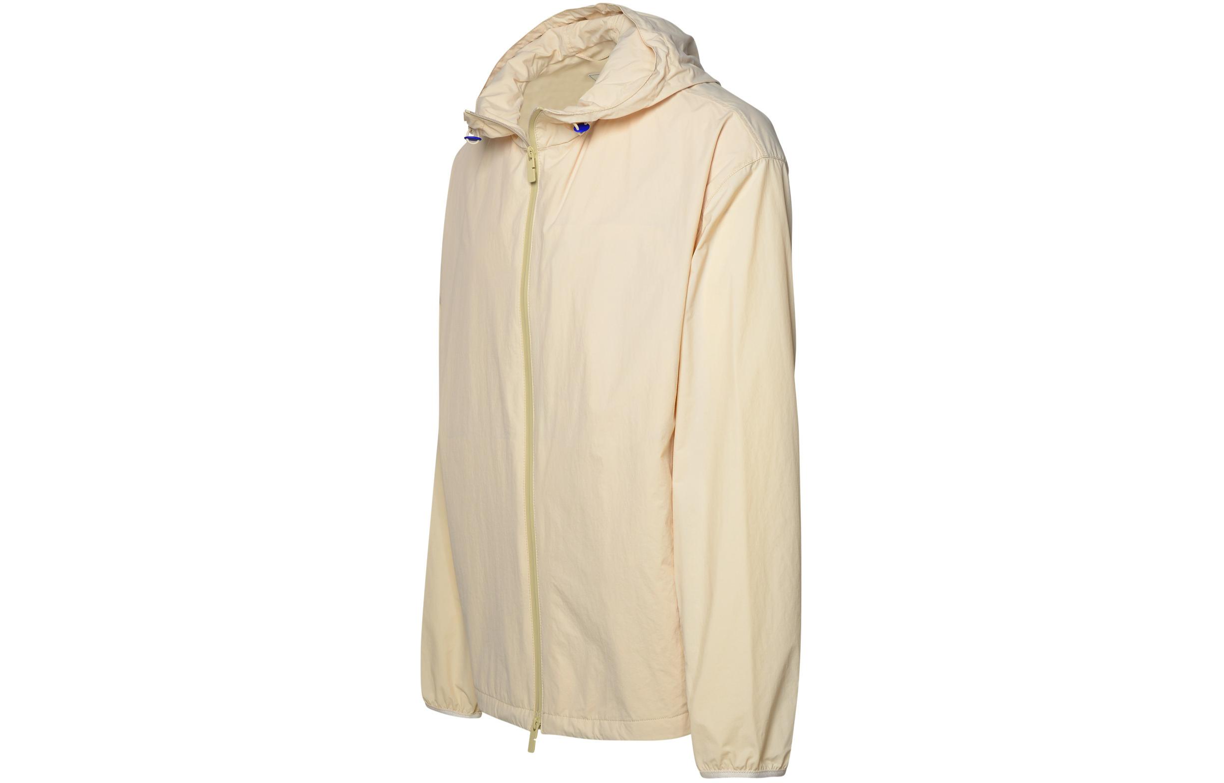 Shop Burberry SS24 Chaqueta Beige de Manga Larga con Cremallera y Capucha. 80805061