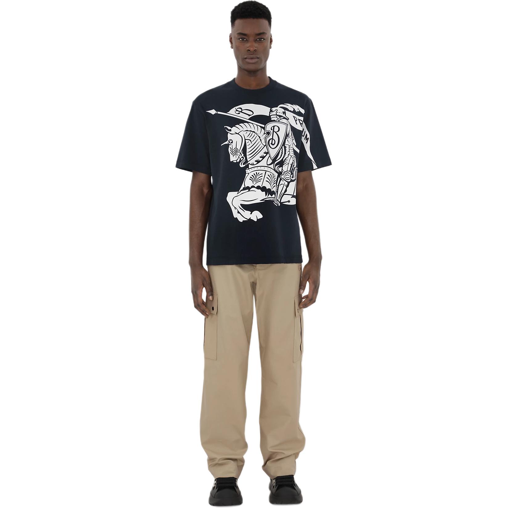 Burberry  Storm-Color Graphic Print Fitted Crewneck T-Shirt. 80947791 圖 4