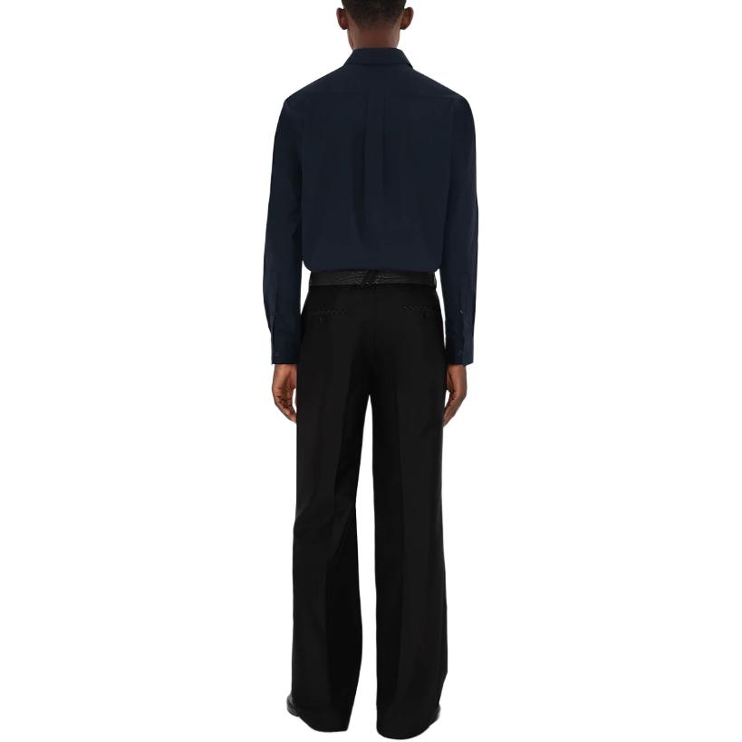 Burberry  Storm Grey Long Sleeve Polo Shirt with Equestrian Knight Logo. 80953341 圖 6