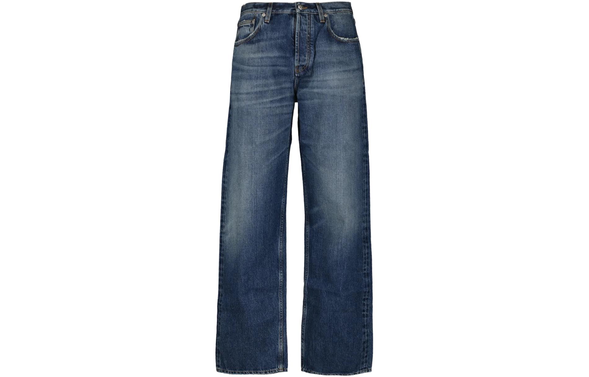 Burberry  Straight-Leg Button-Fly Loose Jeans - Blue 80718021