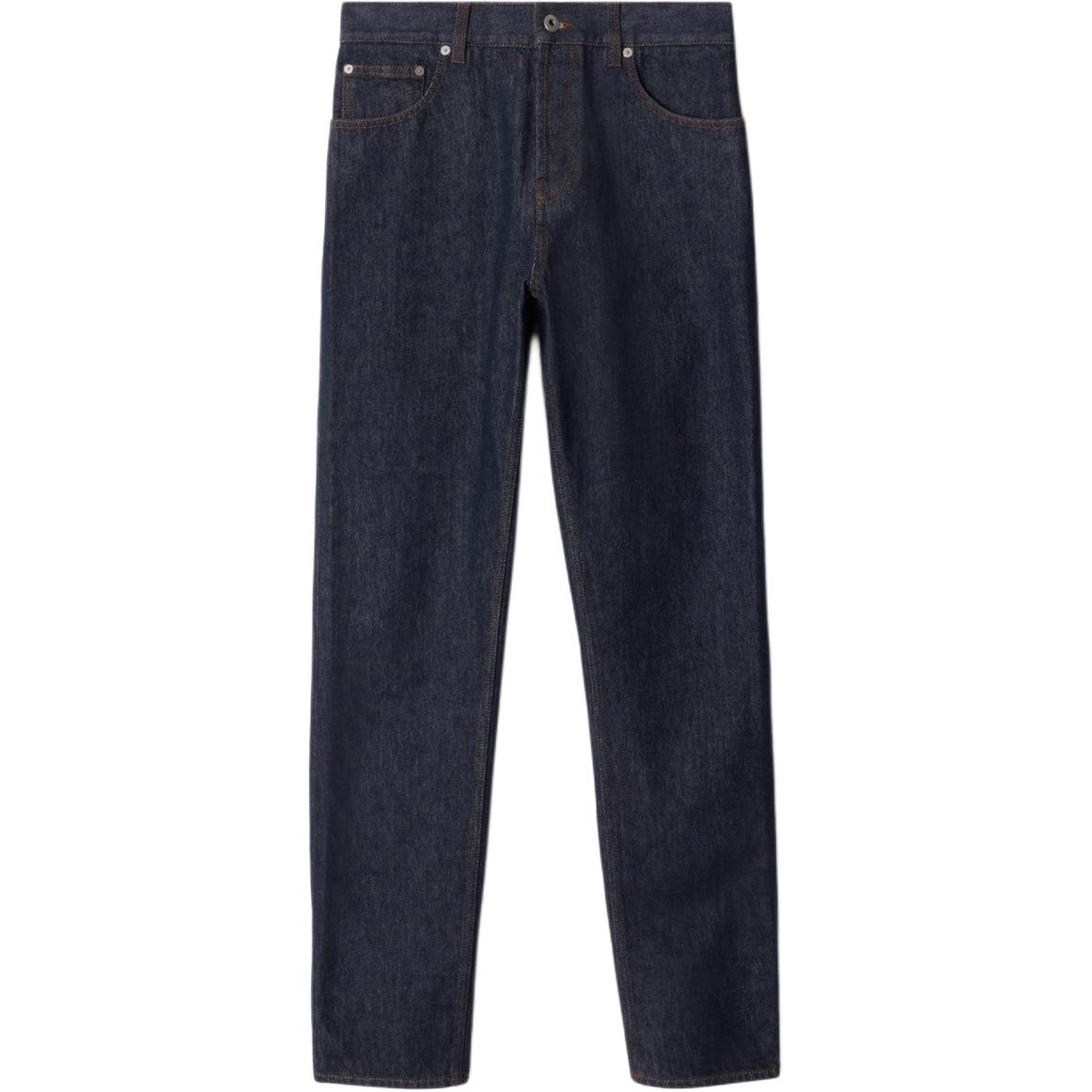 Burberry  Stretch Denim Jeans with Equestrian Print in Blue. 80958121