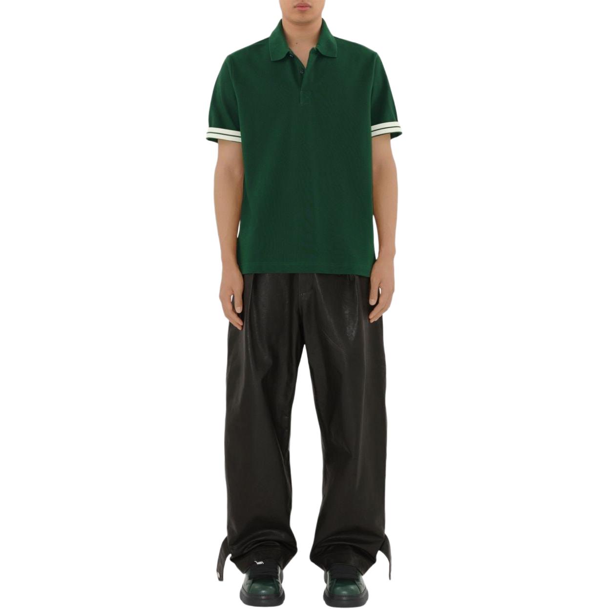 Shop 博柏利条纹休闲短袖POLO衫常春藤绿 80821261