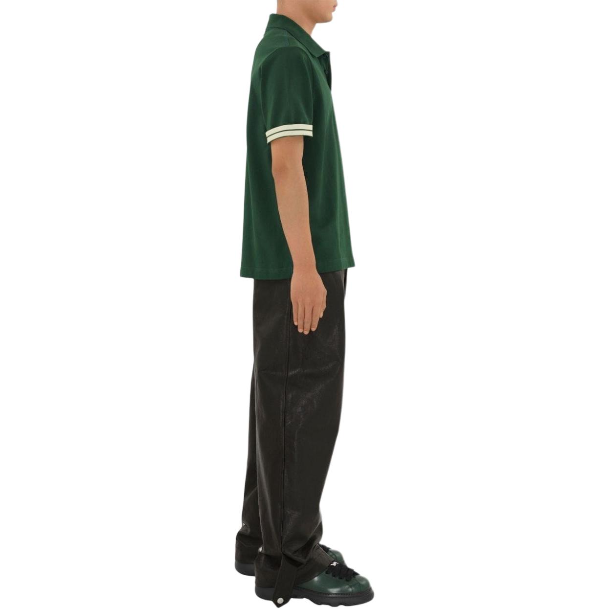 Details for 博柏利条纹休闲短袖POLO衫常春藤绿 80821261