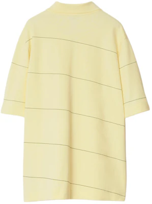 Polo Burberry de Algodón Amarillo con Rayas y Bordado, Manga Corta. 80837191 Lookbook Polo Burberry de Algodón Amarillo con Rayas y Bordado, Manga Corta. 80837191