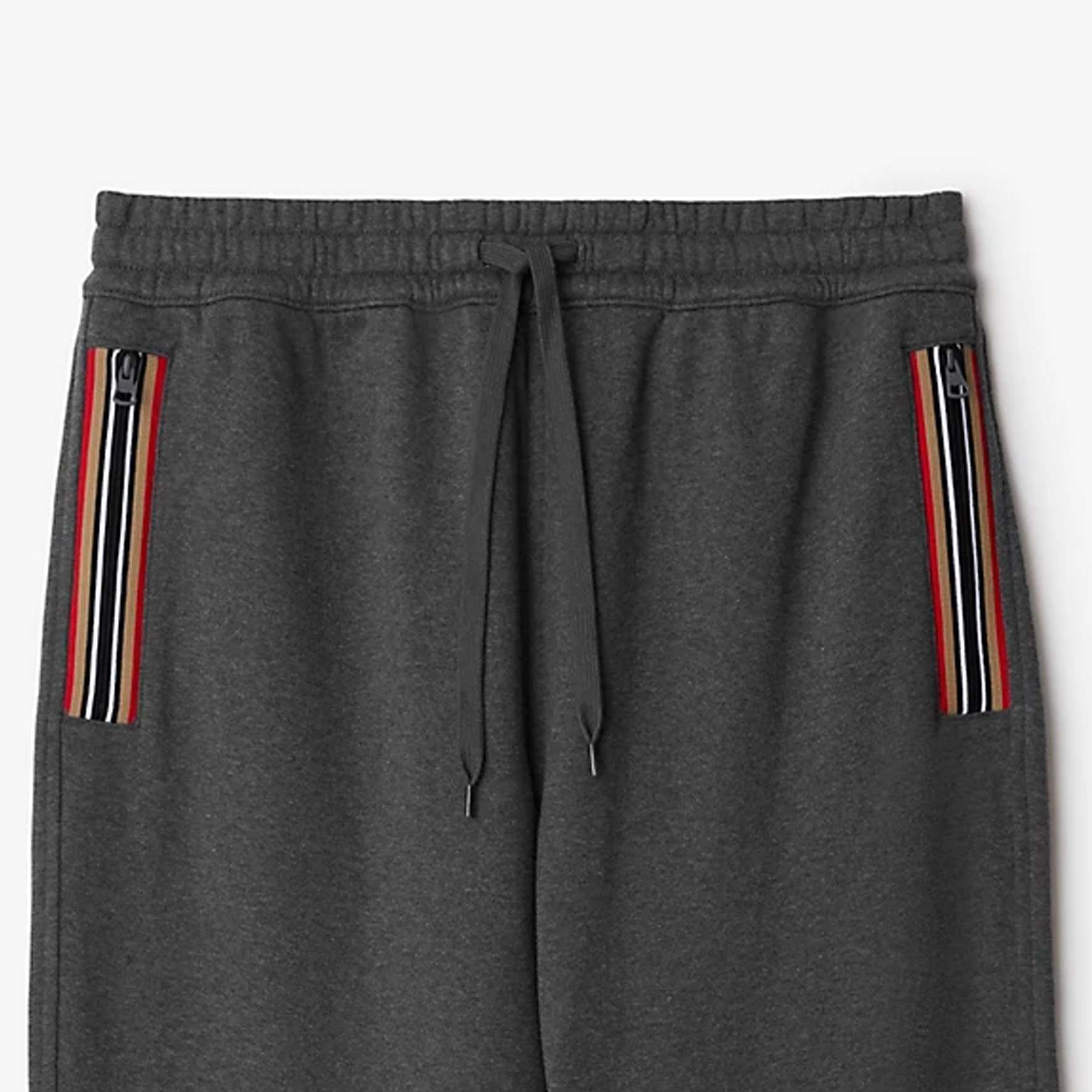Cheap Pantalones Jogger de Punto Rayado Burberry con Cordón en Gris Oscuro. 80878701