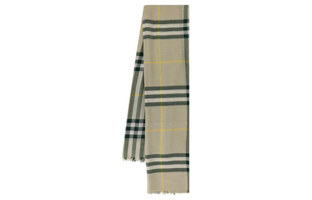 Burberry  Striped Knit Scarf in Light Green 8080099B7311 圖 2