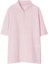 Buy Burberry Striped Logo Embroidered Polo Shirt Dusty Pink. 80837161