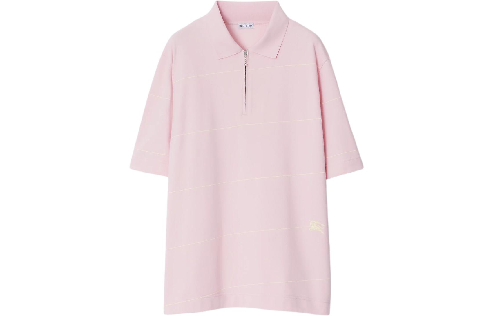 Order Burberry  Striped Logo Embroidered Polo Shirt Dusty Pink. 80837161