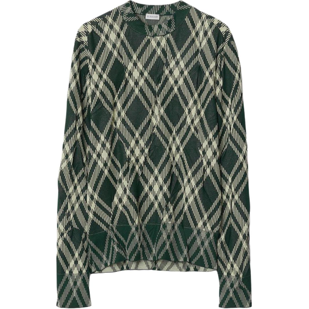 Burberry  Striped Print Knit Long-Sleeve Crewneck Sweater Multicolor. 80834631