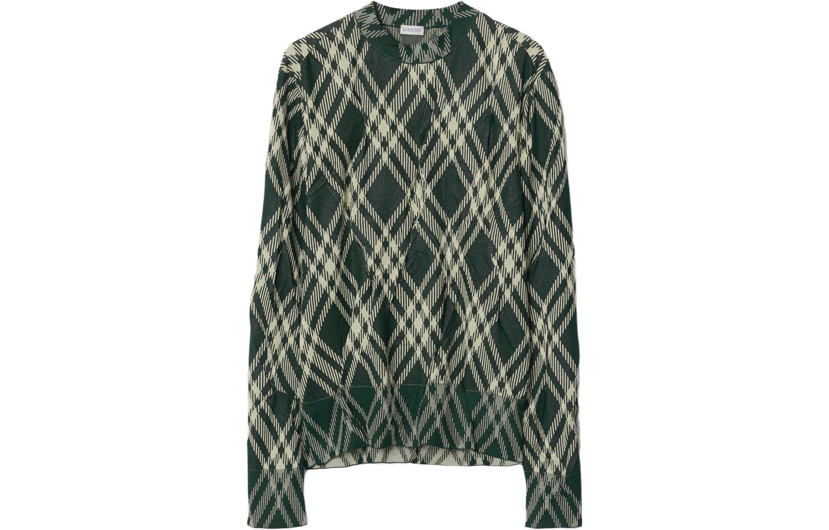 Burberry  Striped Print Knit Long-Sleeve Crewneck Sweater Multicolor. 80834631 圖 2