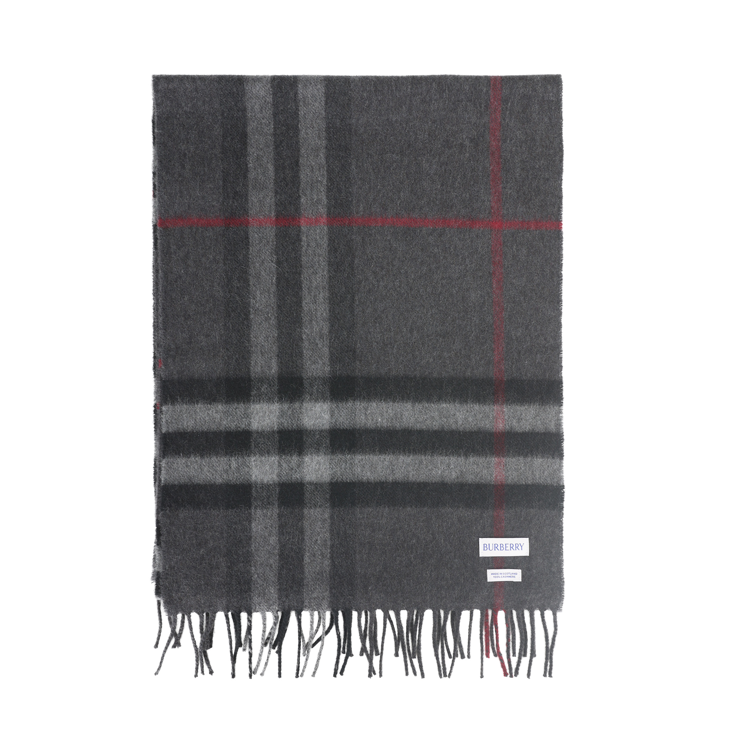 Burberry  Striped Wool Knit Scarf in Gray. 8077880A1208