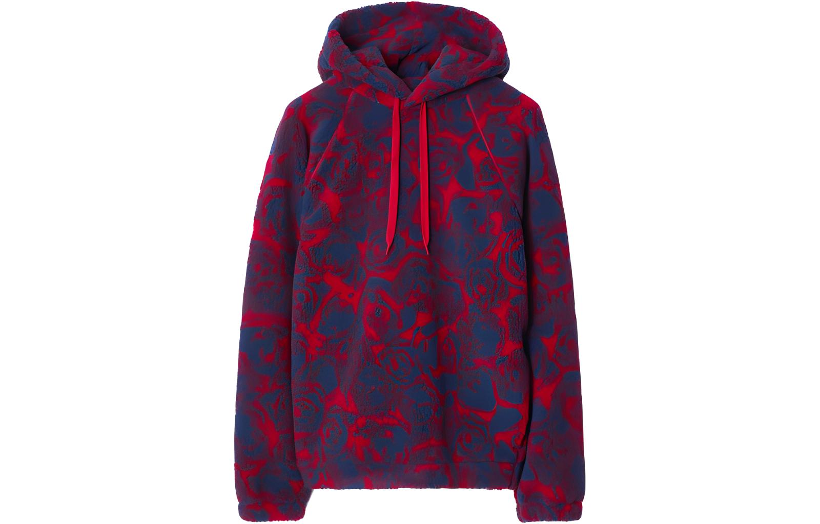 Burberry  Sweatshirt Rose Print All-Over in Pillar-Box Red. 80775211