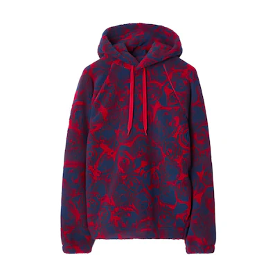 Burberry Sweatshirt Rose Print All-Over in Pillar-Box Red. 80775211