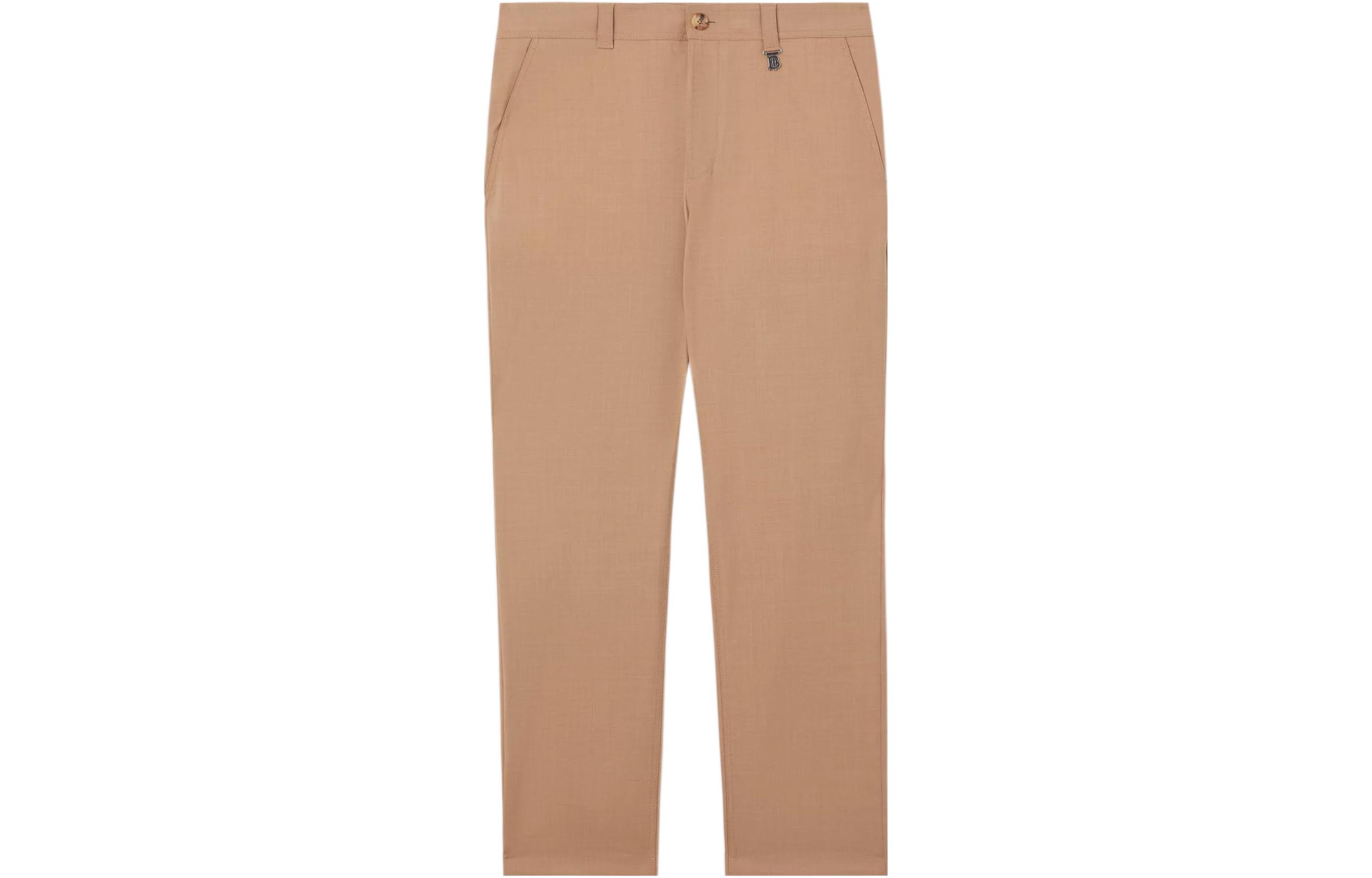 Order Burberry Celana Panjang Wol Stretch Klasik Warna Pasir Beige. 80513181