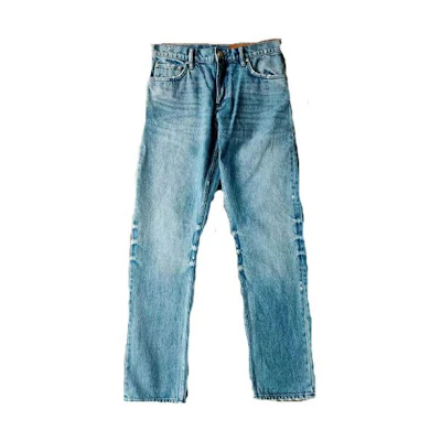 Burberry Washed Mid-Rise Straight-Leg Blue Jeans Casual Denim 80197661