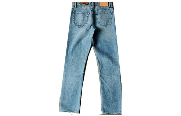 Burberry  Washed Mid-Rise Straight-Leg Blue Jeans Casual Denim 80197661 圖 3
