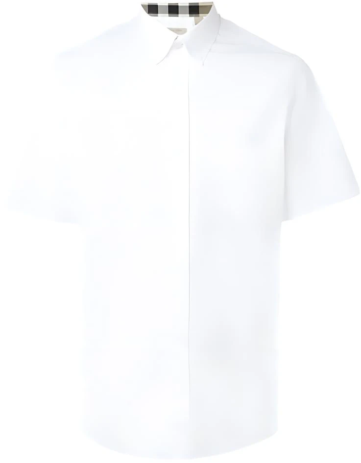 burberry-white-casual-short-sleeve-shirt-with-check-pattern-40047201