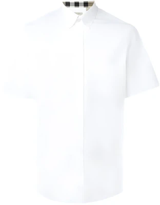 Burberry White Casual Short Sleeve Shirt with Check Pattern 40047201 Buy Burberry White Casual Short Sleeve Shirt with Check Pattern 40047201