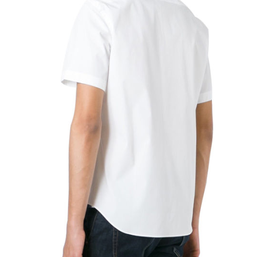 Burberry  White Casual Short Sleeve Shirt with Check Pattern 40047201 圖 4