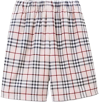 博柏利 白色格纹松紧腰休闲短裤 80741771 Order 博柏利 白色格纹松紧腰休闲短裤 80741771