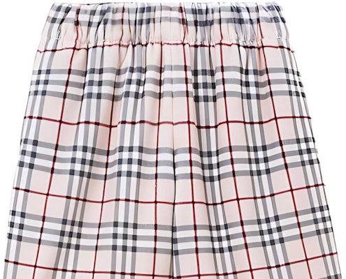 博柏利 白色格纹松紧腰休闲短裤 80741771 Details for 博柏利 白色格纹松紧腰休闲短裤 80741771