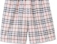 Sizing 博柏利 白色格纹松紧腰休闲短裤 80741771