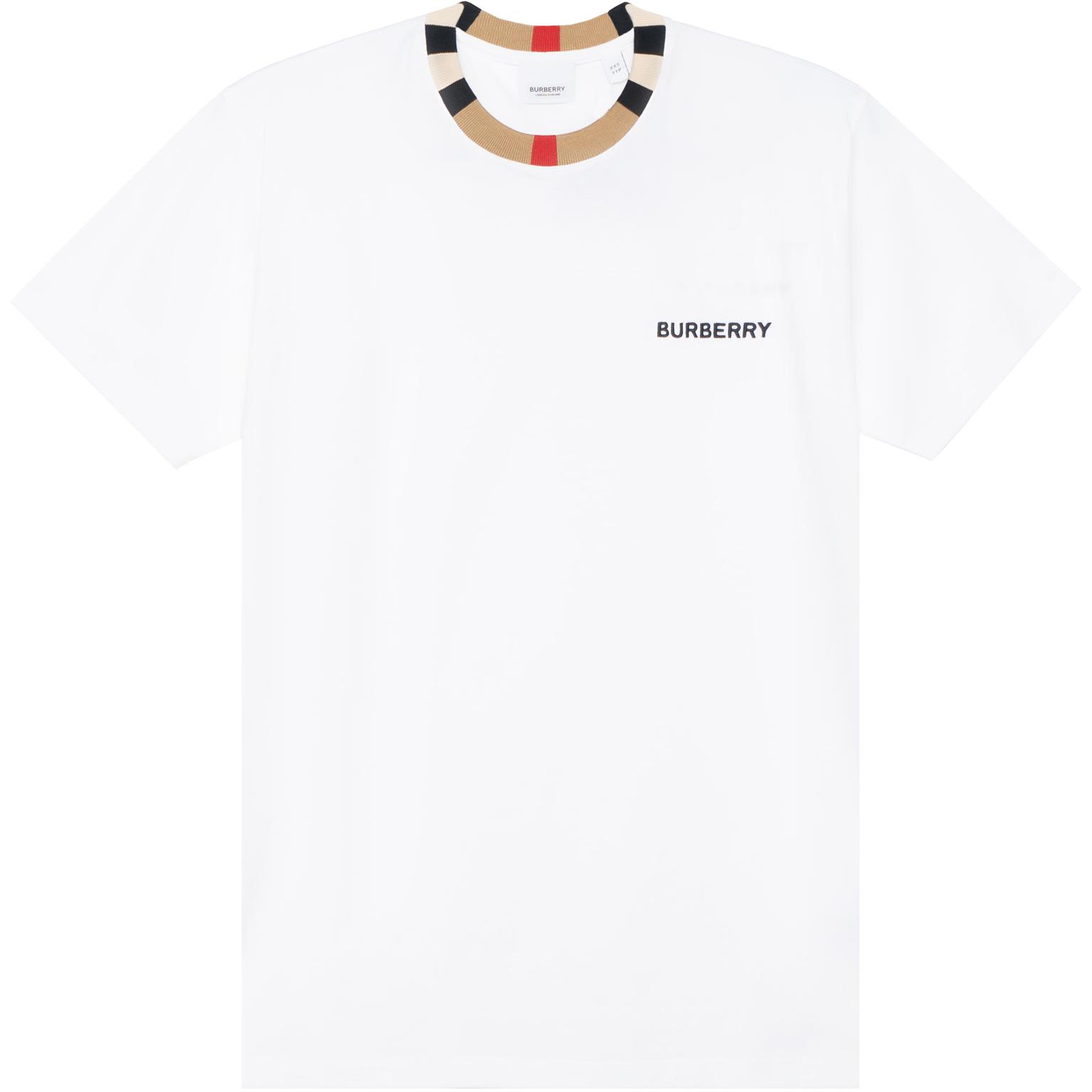 Order Burberry Kaos Putih Crewneck dengan Logo Bordir. 80695391