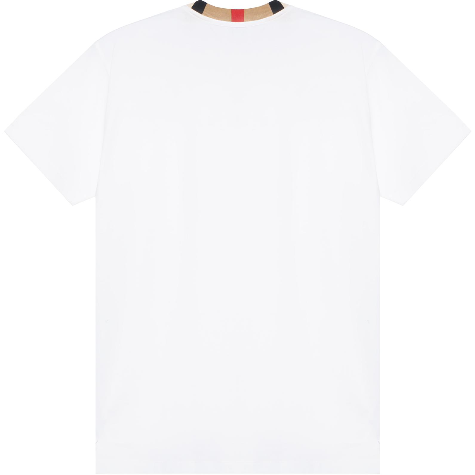 Lookbook Burberry Kaos Putih Crewneck dengan Logo Bordir. 80695391