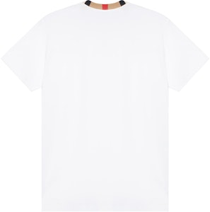 Burberry Kemeja-T Leher Bulat Putih dengan Logo Sulaman. 80695391 Lookbook Burberry Kemeja-T Leher Bulat Putih dengan Logo Sulaman. 80695391