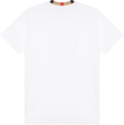 Burberry White Crewneck T-Shirt with Embroidered Logo. 80695391 Lookbook Burberry White Crewneck T-Shirt with Embroidered Logo. 80695391