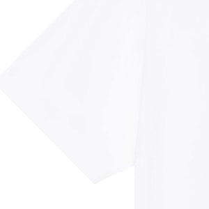 Burberry Kemeja-T Leher Bulat Putih dengan Logo Sulaman. 80695391 2