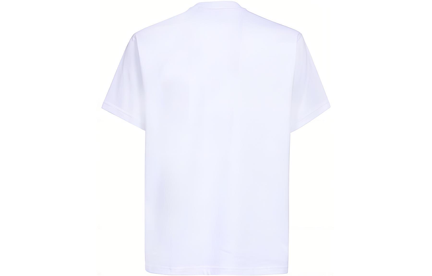 Burberry  White Embroidered Logo Short Sleeve T-Shirt. 80727561 圖 3