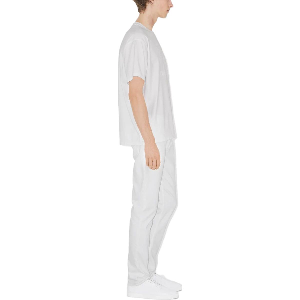 Burberry  White Embroidered Logo Short Sleeve T-Shirt. 80727561 圖 5