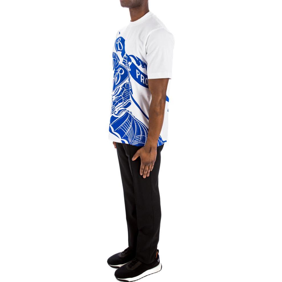 Lookbook Burberry Baju-T Lengan Pendek Putih Cetakan Grafik Crewneck. 80778891