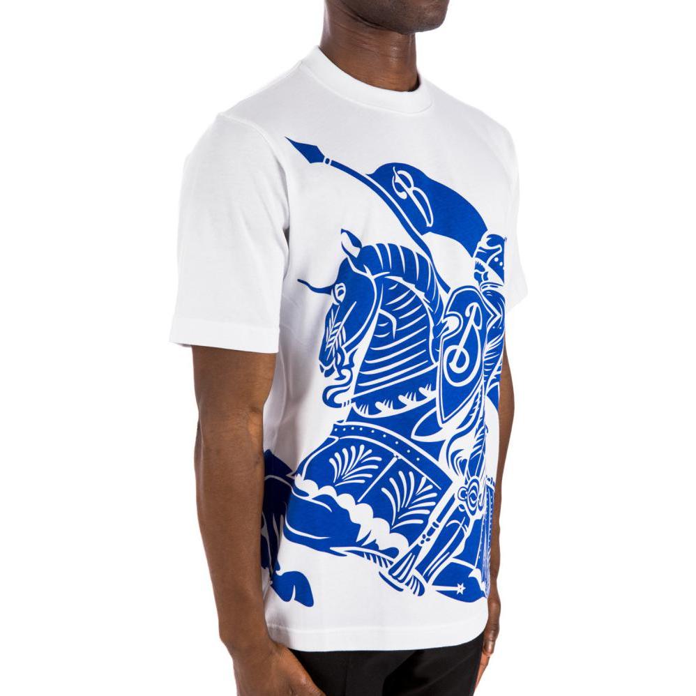 Purchase Burberry Baju-T Lengan Pendek Putih Cetakan Grafik Crewneck. 80778891