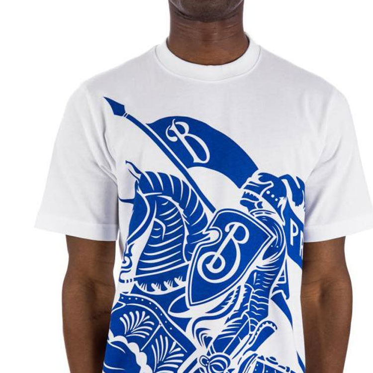 Details for Burberry Baju-T Lengan Pendek Putih Cetakan Grafik Crewneck. 80778891