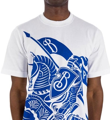 Burberry Baju-T Lengan Pendek Putih Cetakan Grafik Crewneck. 80778891 Details for Burberry Baju-T Lengan Pendek Putih Cetakan Grafik Crewneck. 80778891