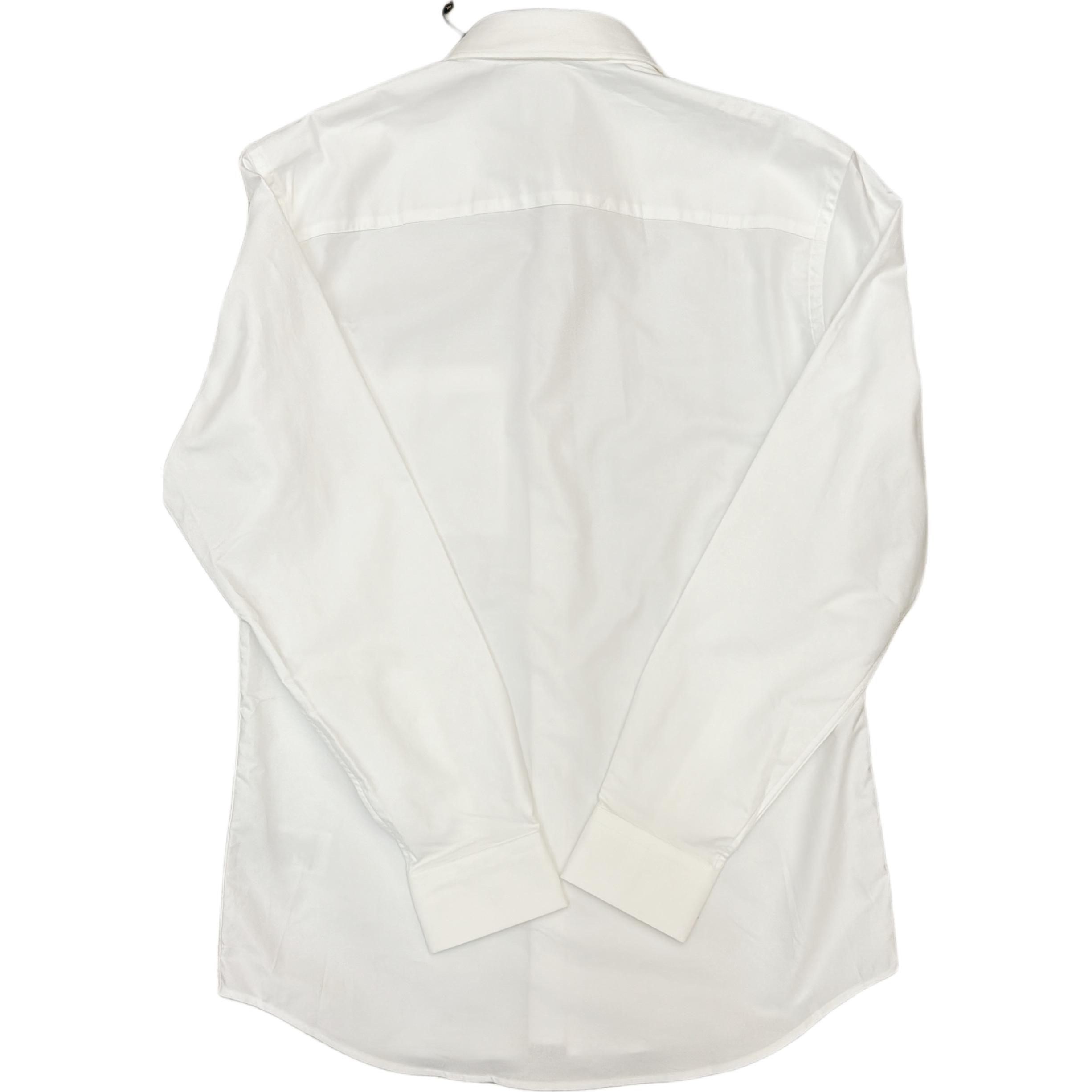 Burberry  White Long Sleeve Shirt with Solid Logo and Single Button. 80842851 圖 3