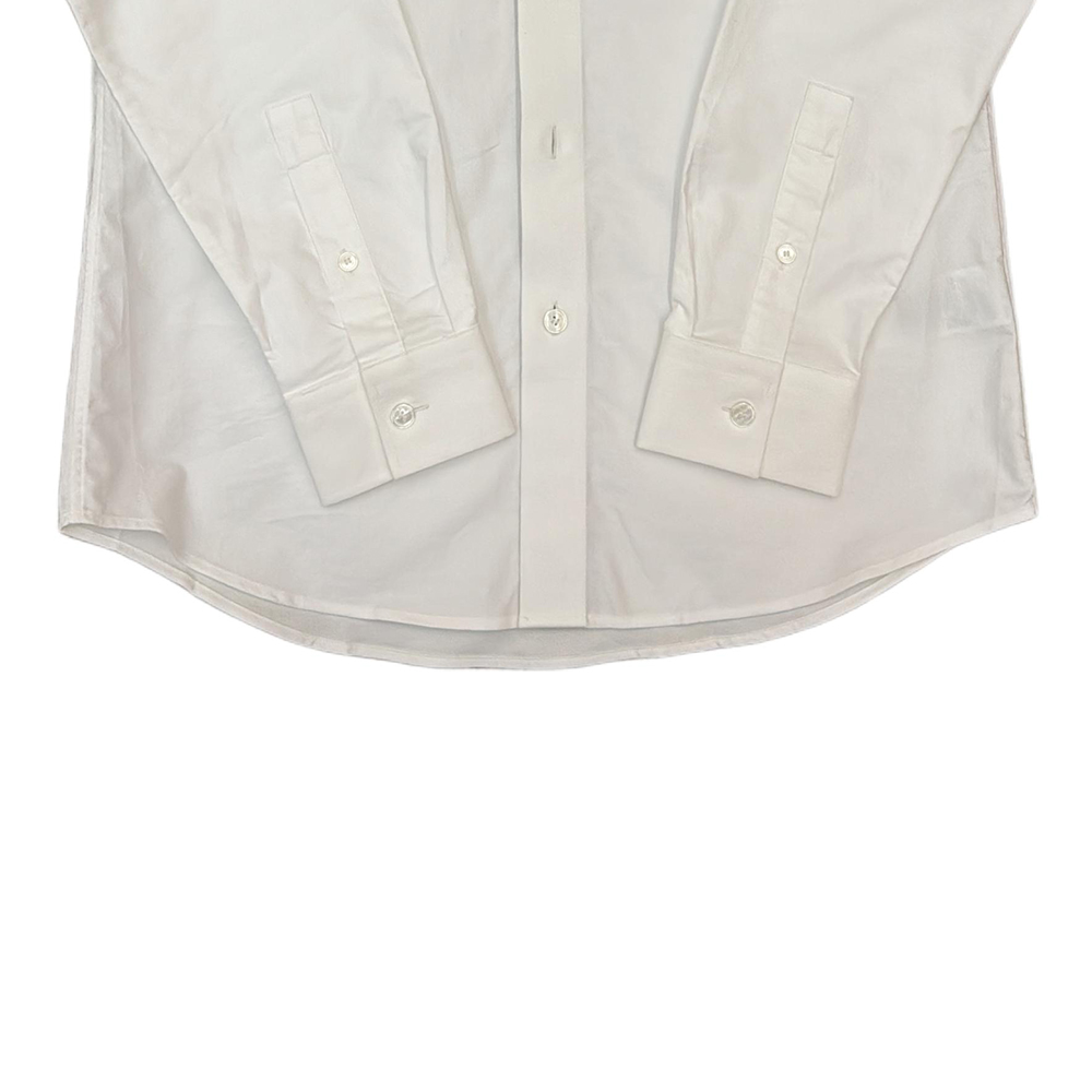 Burberry  White Long Sleeve Shirt with Solid Logo and Single Button. 80842851 圖 6