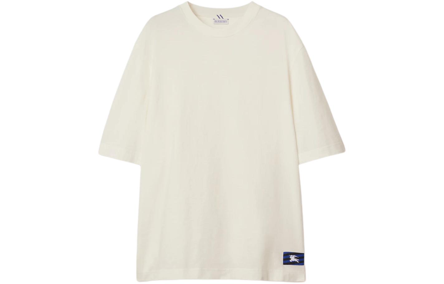 Order Burberry  White Plain Crewneck Short Sleeve T-Shirt. 80835931