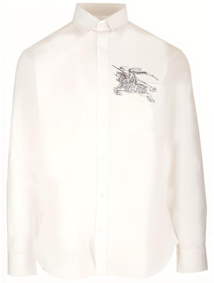 Burberry Kemeja Putih Printed Lengan Panjang Single-Breasted. 80705021 Buy Burberry Kemeja Putih Printed Lengan Panjang Single-Breasted. 80705021