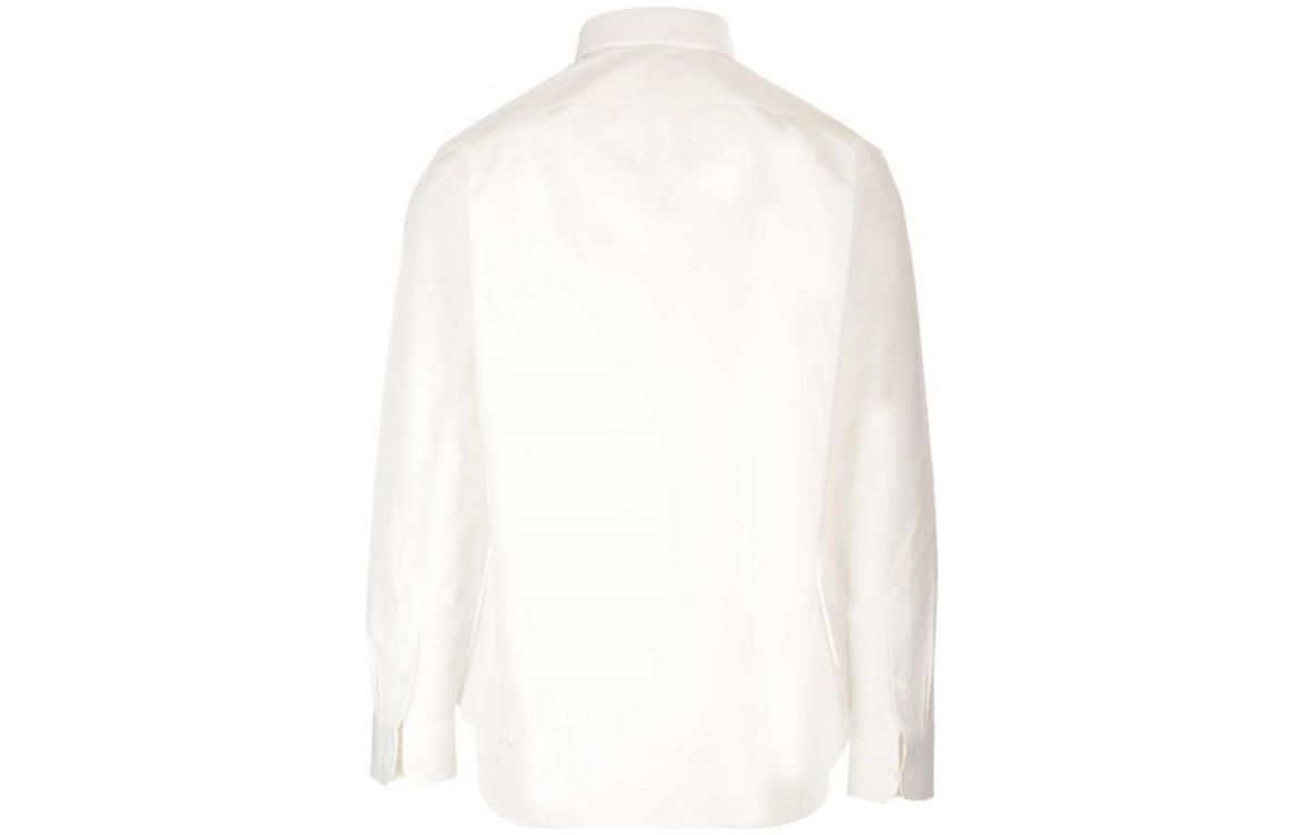 Lookbook Burberry Kemeja Putih Printed Lengan Panjang Single-Breasted. 80705021