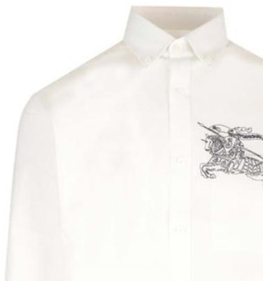 Burberry Kemeja Putih Printed Lengan Panjang Single-Breasted. 80705021 Shop Burberry Kemeja Putih Printed Lengan Panjang Single-Breasted. 80705021