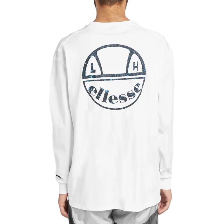 Details for 버버리 화이트 골지 크루넥 긴팔 티셔츠. 80042561