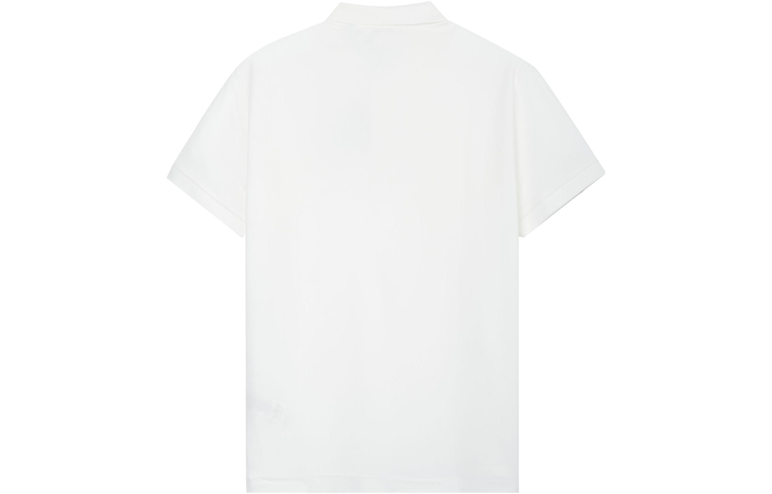 Burberry  White Short Sleeve Polo Shirt with Letter Pattern Print. 80530261 圖 3