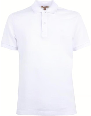 Burberry White Short Sleeve Solid Color Polo Shirt with Button Collar. 39559941 Buy Burberry White Short Sleeve Solid Color Polo Shirt with Button Collar. 39559941