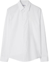 Burberry White Solid Color Point Collar Long Sleeve Shirt. 80953331 Burberry White Solid Color Point Collar Long Sleeve Shirt. 80953331