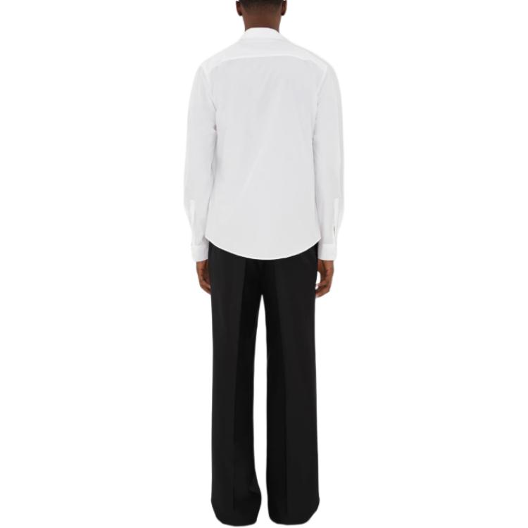 Details for Burberry 白色純色尖領長袖襯衫 80953331