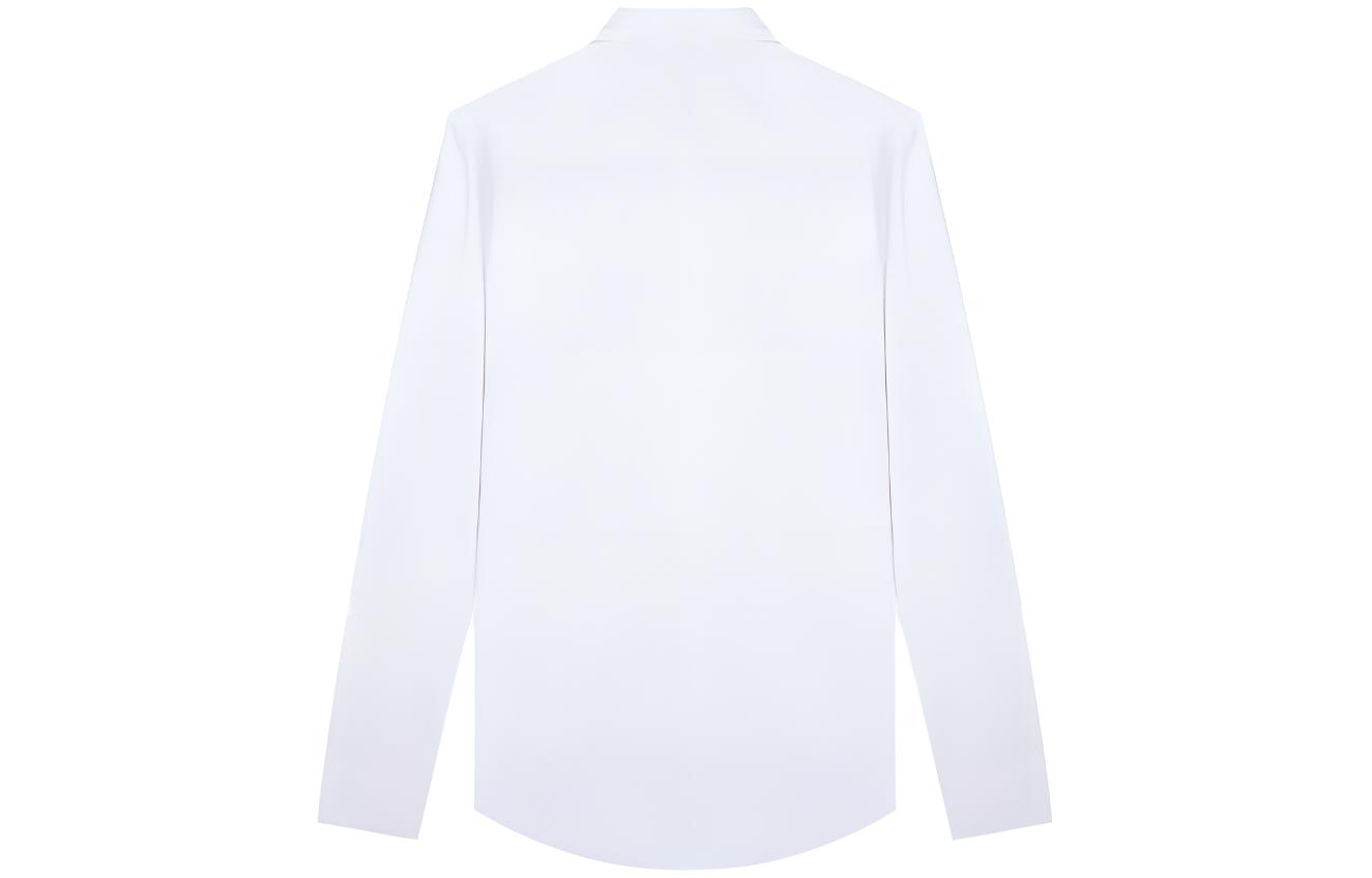 Burberry  White Solid Single-Breasted Long Sleeve Casual Shirt 45629761 圖 3