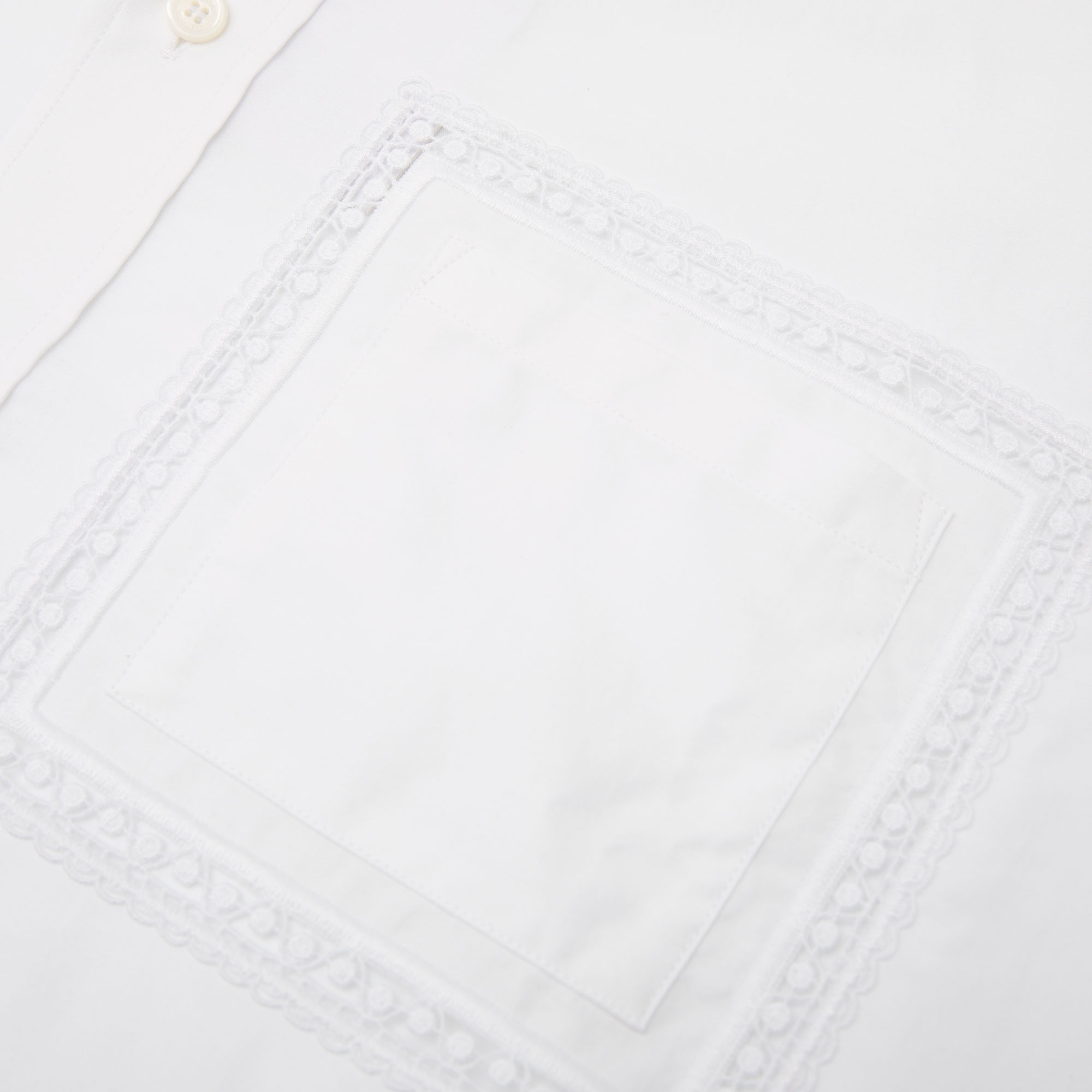 Burberry  White Solid Single-Breasted Long Sleeve Casual Shirt 45629761 圖 7